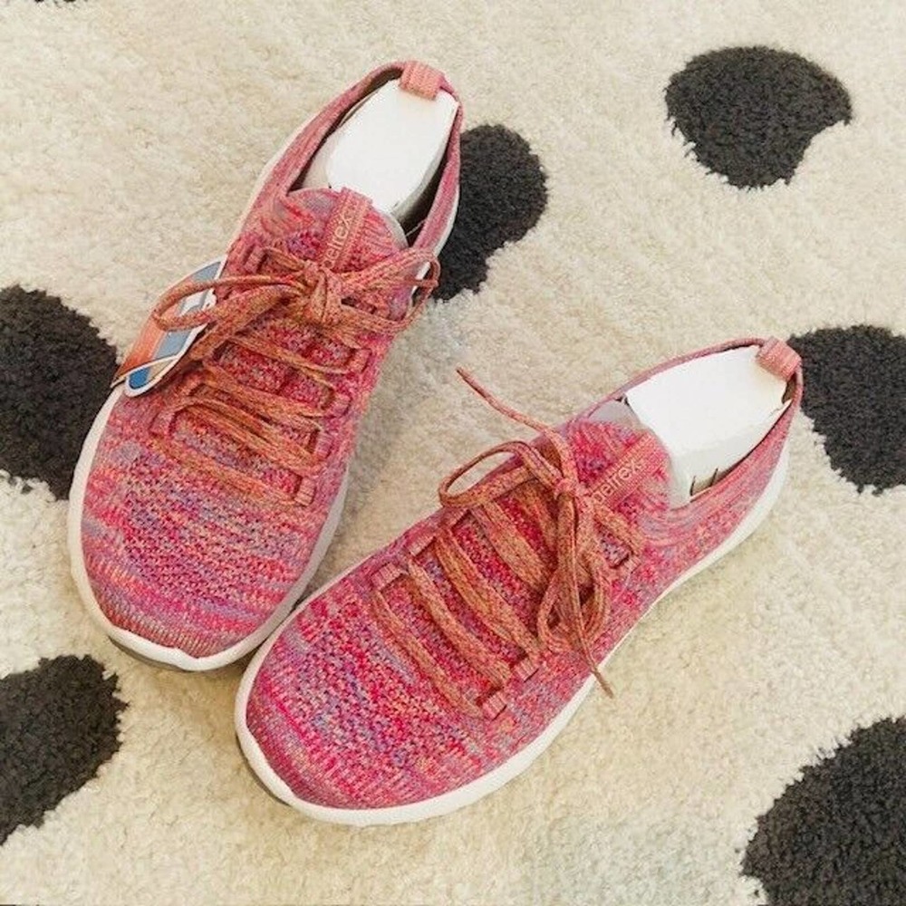 NWT Aetrex $130 Women's Size 7 Carly Arch Support Pink Knit Orthotic Sneaker - Picture 3 of 13